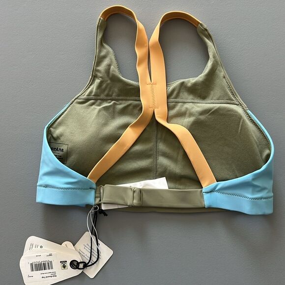 014 prAna Baja Bound Swim Sweet Agave Color Block Top Size S - Picture 5 of 9